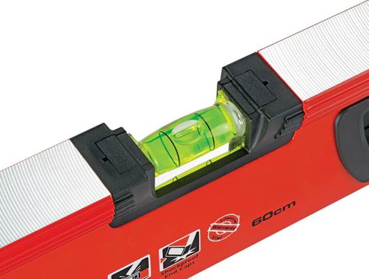 KAPRO VULCAN Prof. vaterpas 60 cm med DualView, V-spor, magneter og 3 acryl-libeller